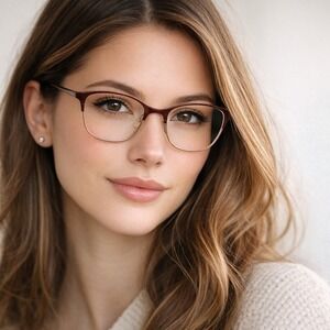 Oliver Peoples Abbe Eyeglasses Burgundy Frames Titanium OV1153T Made in Japan